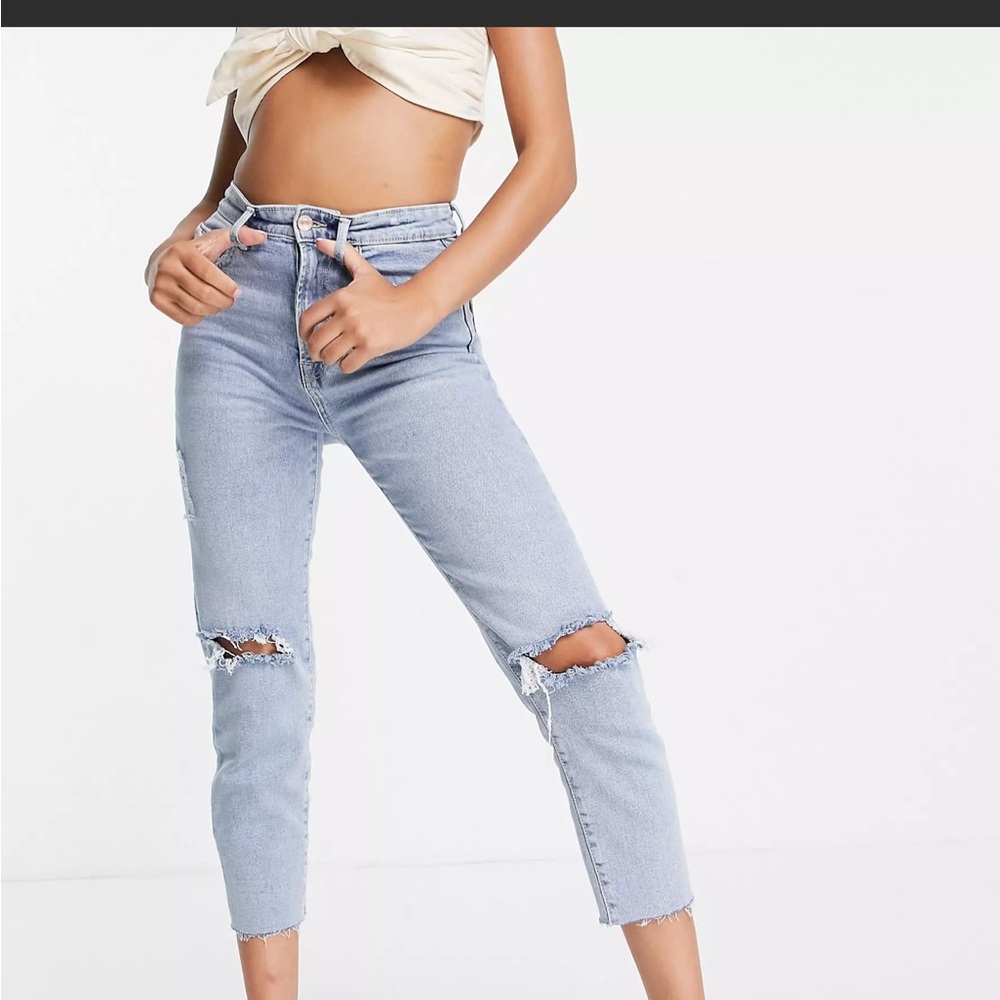 NWT ripped Mom Jean